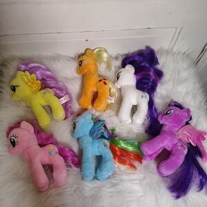 Ty My Little Pony MLP Plush 6” Complete Lot of 6 2014